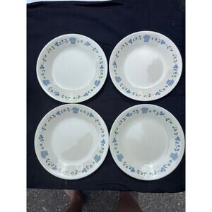 Corelle Blueberry Bouquet Dessert Plates Vintage Country Farmhouse